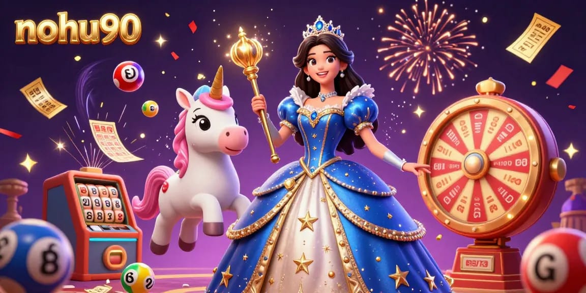 Nohu90 launches dynamic casino gaming experiences with vibrant jackpot-themed illustration.