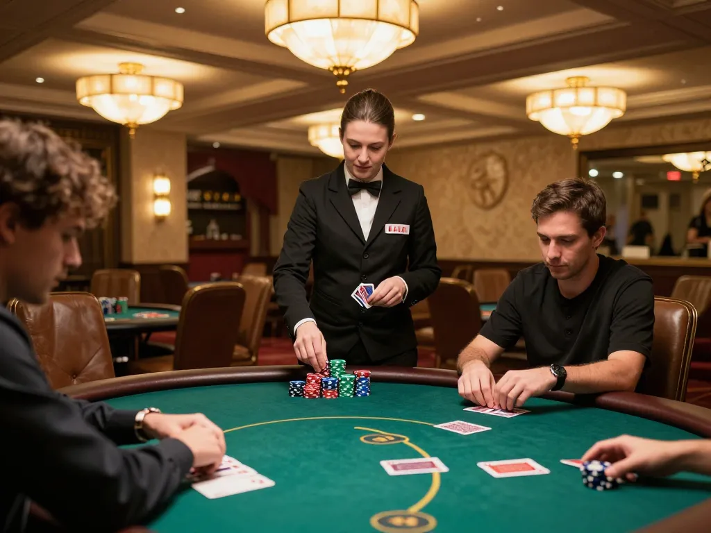 Experience the excitement of pp9 win at a high-stakes poker game in an elegant casino.