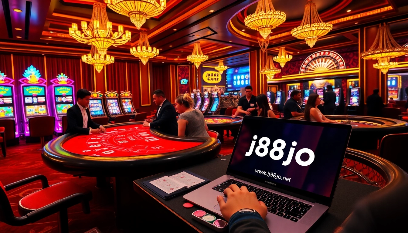 Experience winning strategies at https://j88jo.net/ with an engaging casino atmosphere filled with players and vibrant games.