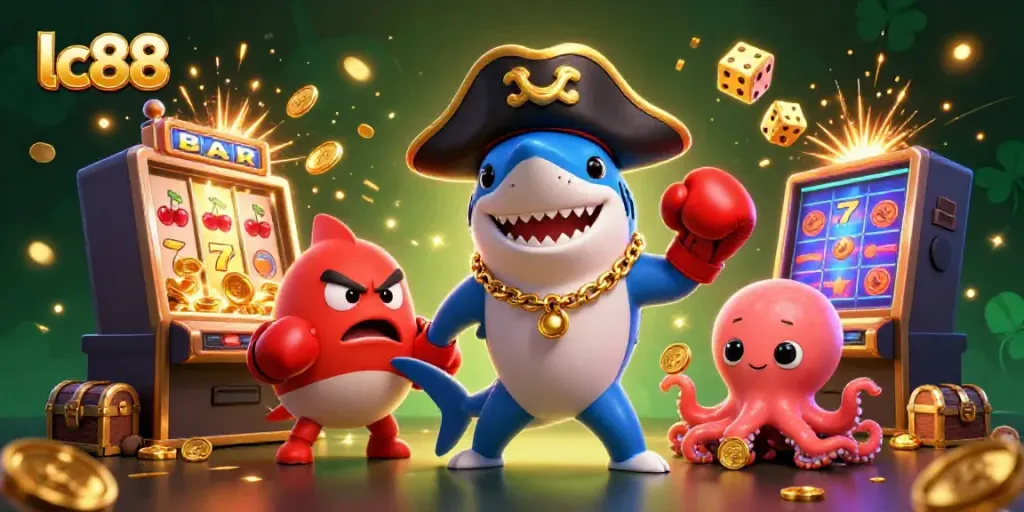 Experience thrilling action at lc88 with charming casino-themed characters and dynamic game elements.