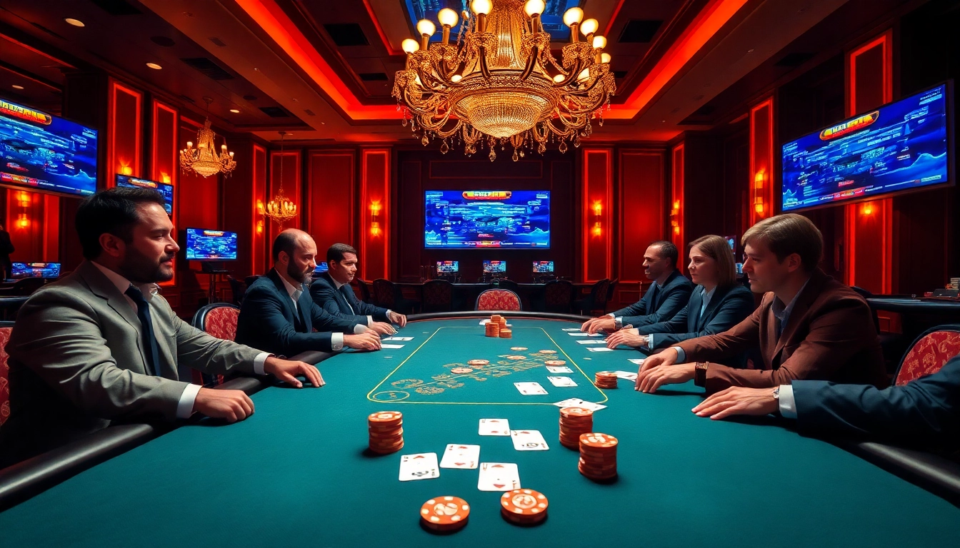 Experience the excitement of iq88 dev casino with vibrant poker action and luxurious setting.