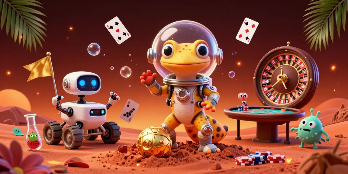 Join the adventure with the Martian gecko as he unveils the exciting kèo nhà cái hôm nay in a cosmic casino!