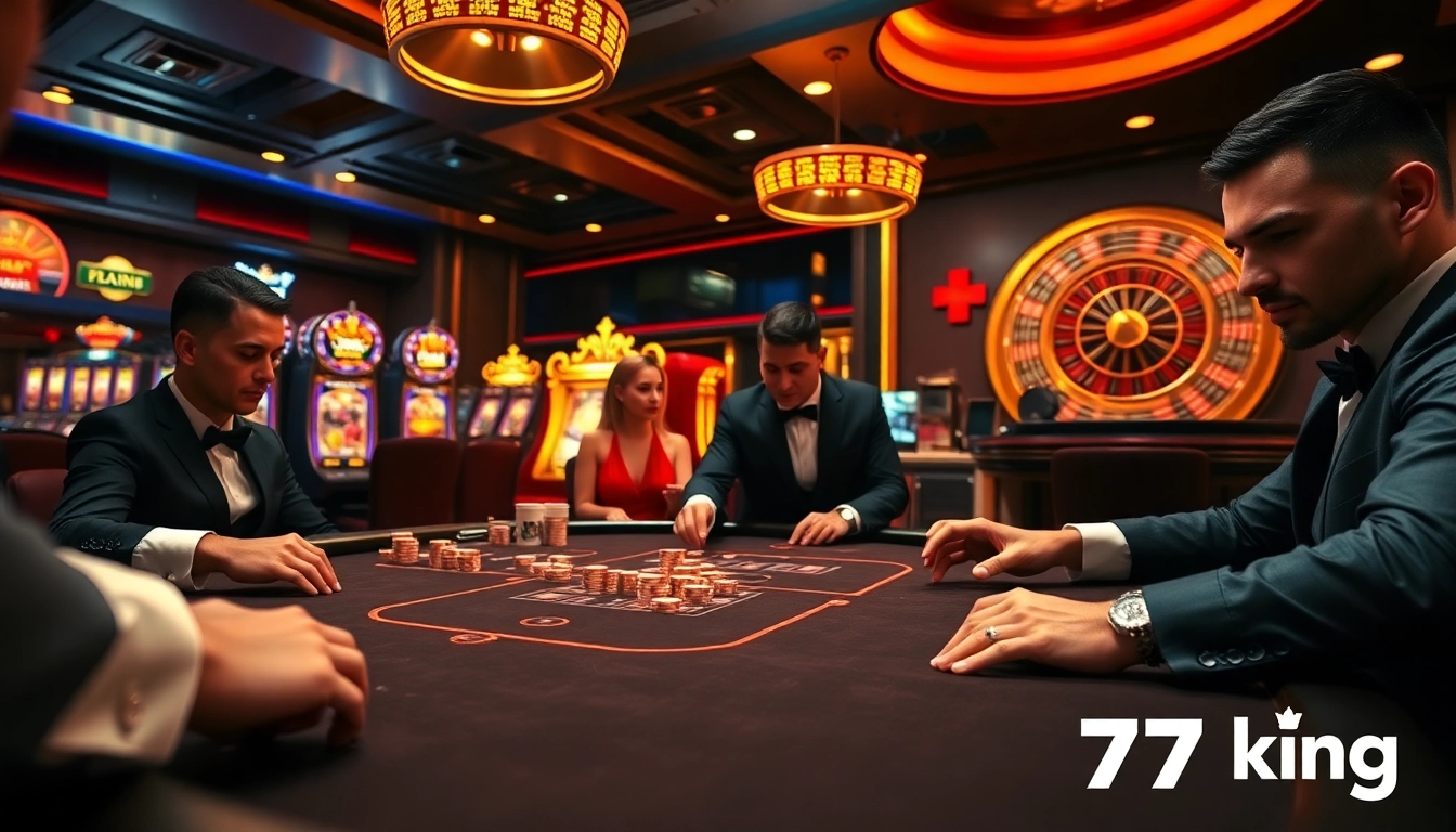 Experience thrilling gameplay at 79king as players enjoy fast-paced poker with vibrant chips and cards.