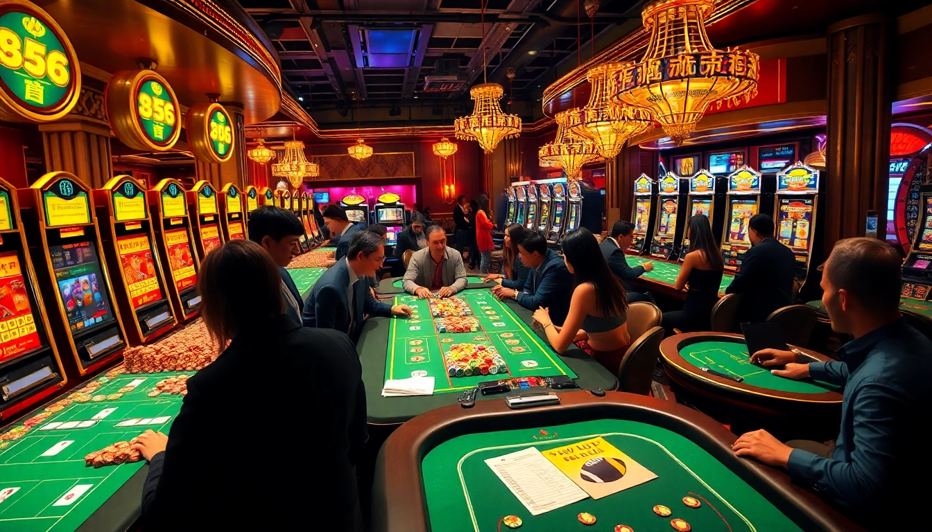 Experience the excitement of vào lưới football betting in a vibrant casino setting.