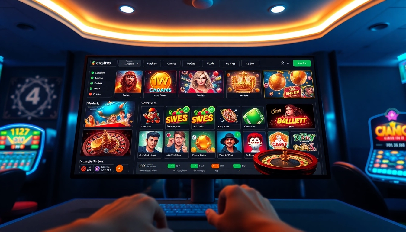 An engaging online casino interface from https://goal123.work/ showcasing vibrant game options and a user-friendly dashboard.