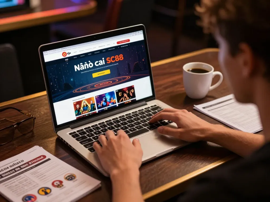 Engaging online gaming experience illustrating Nhà cái SC88 with an active betting scene.