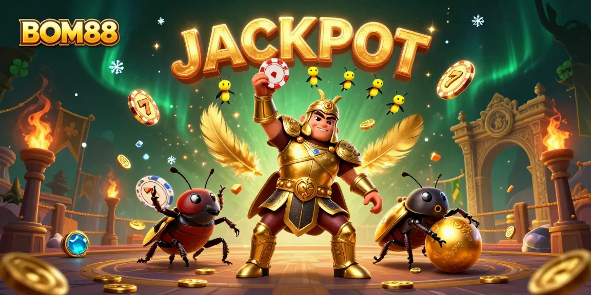 Experience exciting wins at BOM88 with vibrant casino elements and engaging characters.