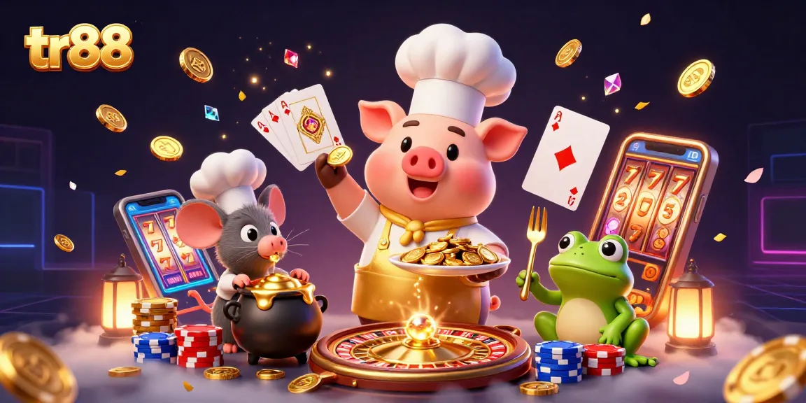 Experience the excitement of tr88 with gourmet gold coins and a vibrant casino atmosphere.