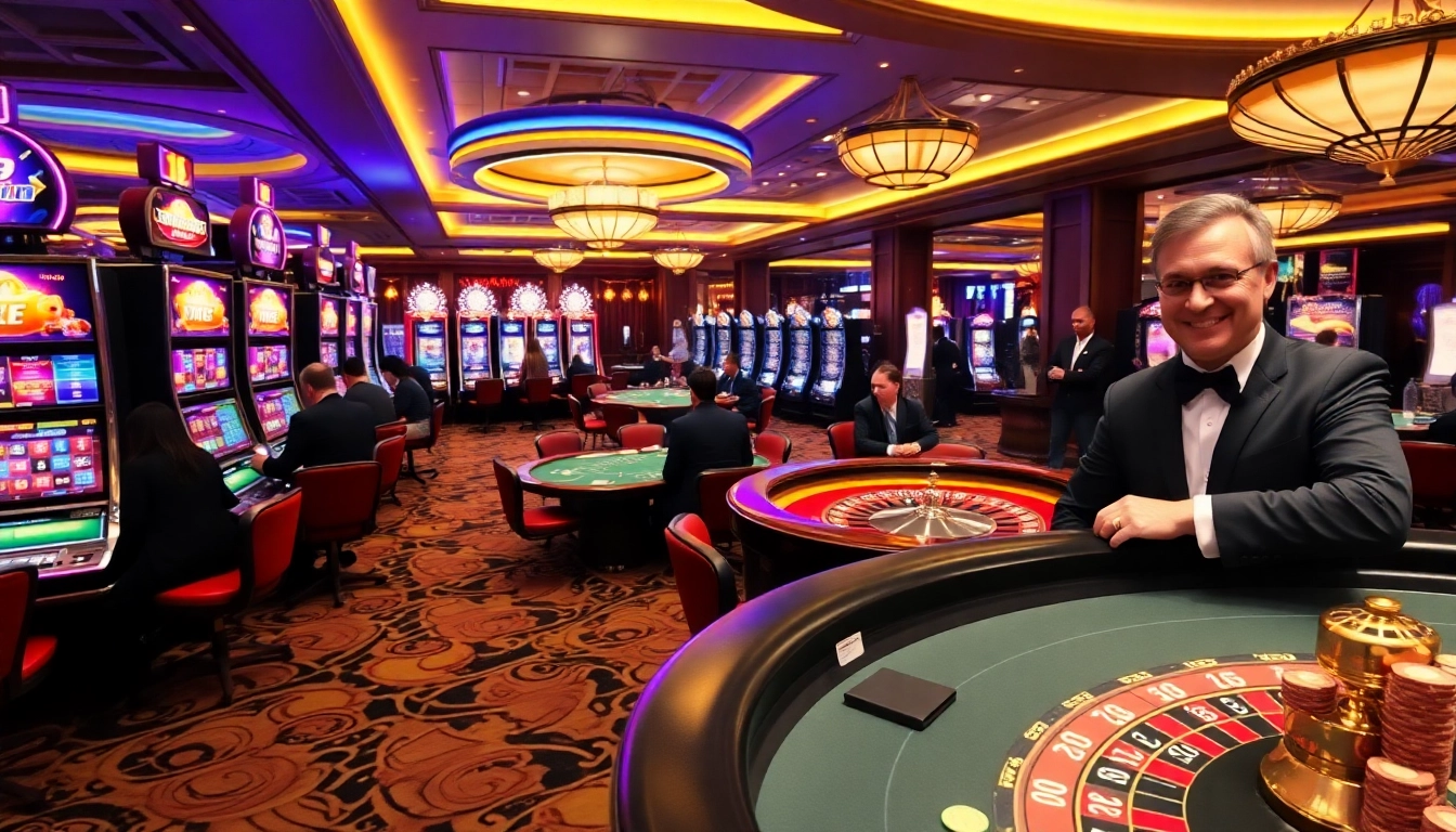 789win gamblers enjoying vibrant casino games including slot machines and roulette.