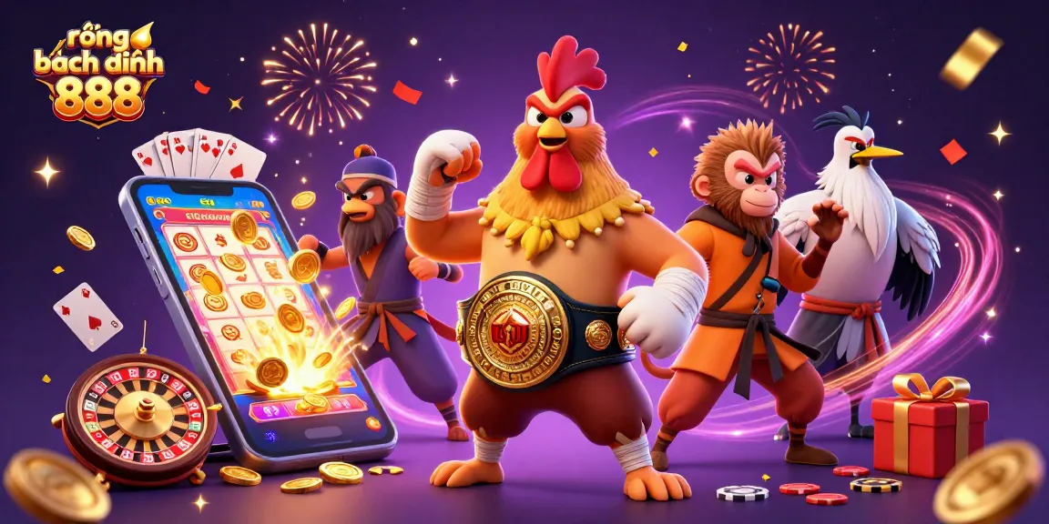 Engage in the thrill of rồng bạch kim 888 lottery with vibrant characters and dynamic gaming elements.