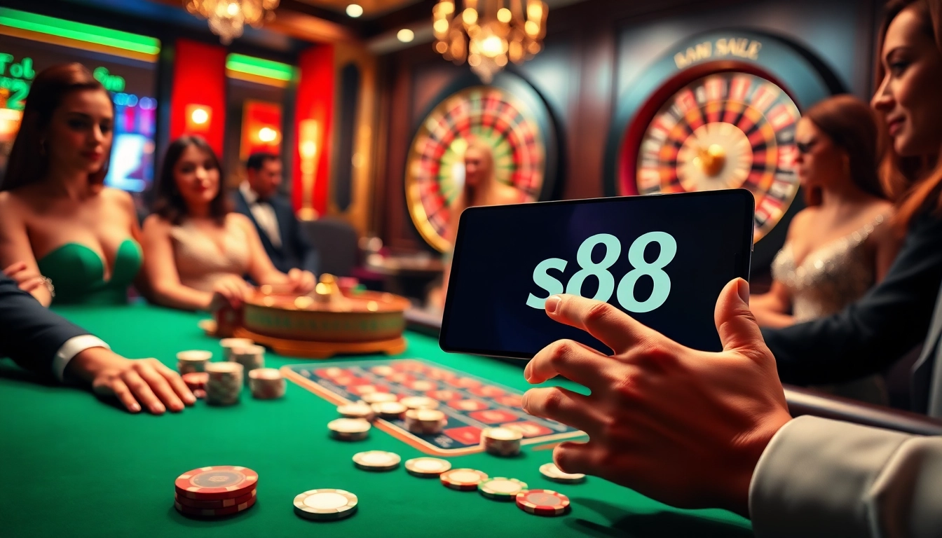 Experience the thrill of đăng Ký s8 at a luxurious casino table filled with excitement and chance.