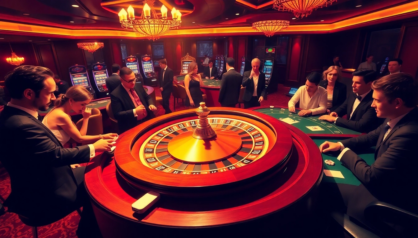 Players enjoying an exciting gaming experience at https://s8mode.com/ with roulette and poker action.