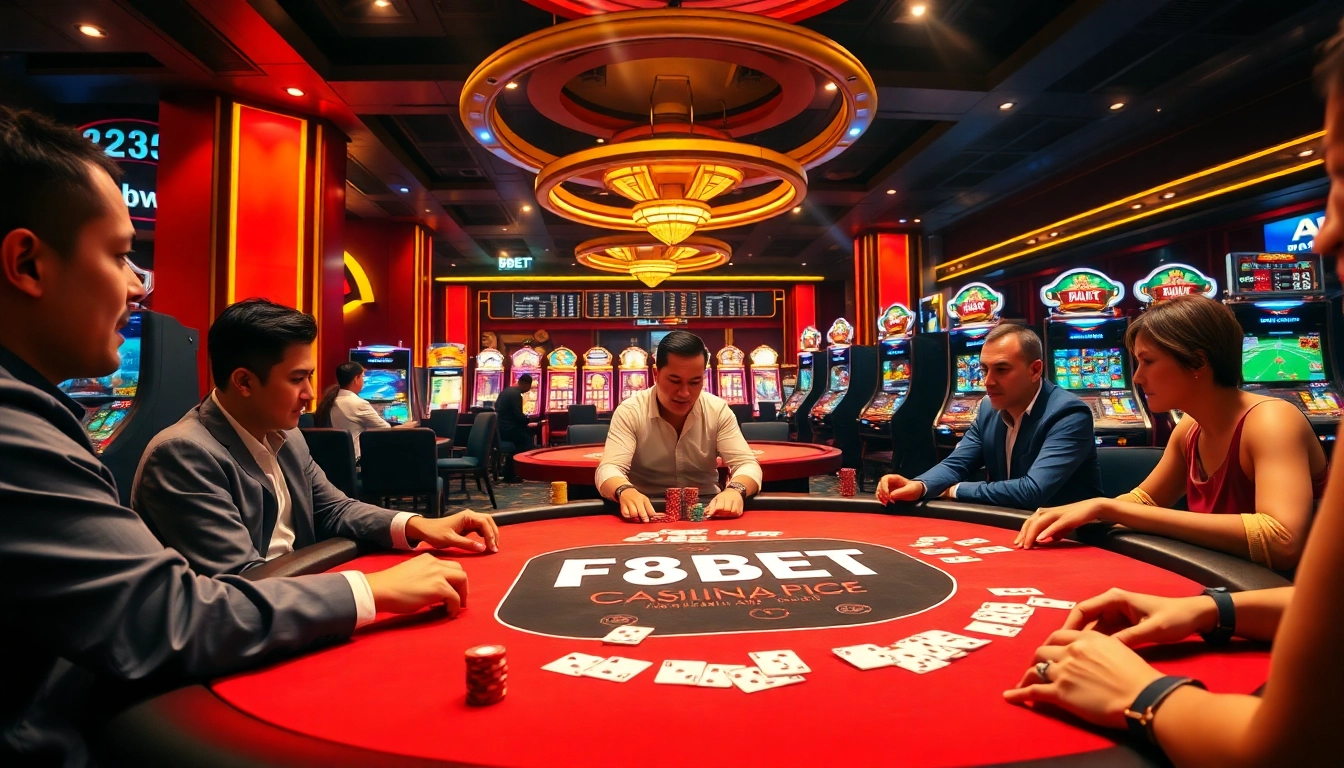 Experience thrilling gameplay at F8BET with an interactive online gambling casino featuring poker and betting.