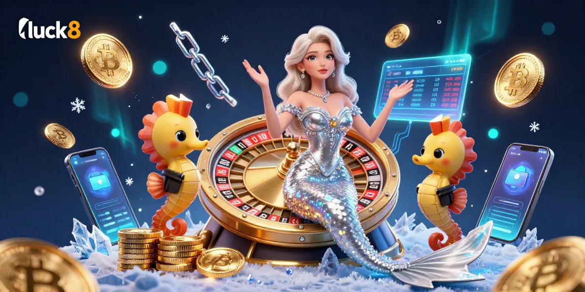 Experience the thrill of luck8 with a glamorous casino scene featuring engaging characters and vibrant elements.