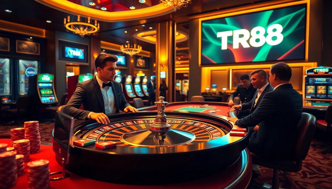 Experience the thrill of TR88 with high-stakes casino gaming and vibrant roulette tables.