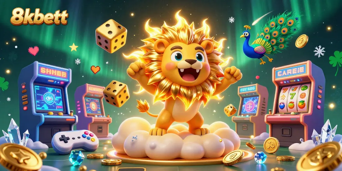 Experience thrilling play with 8xbett at a vibrant casino filled with dynamic game elements and festive excitement.