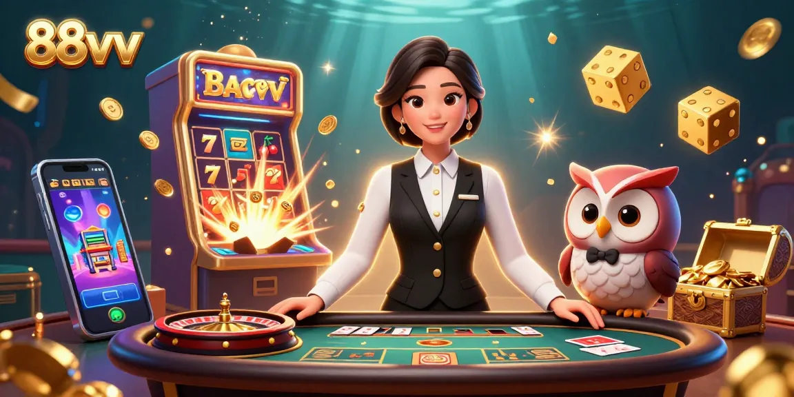 Experience the thrilling world of 88vv with captivating dealers and exciting casino elements.