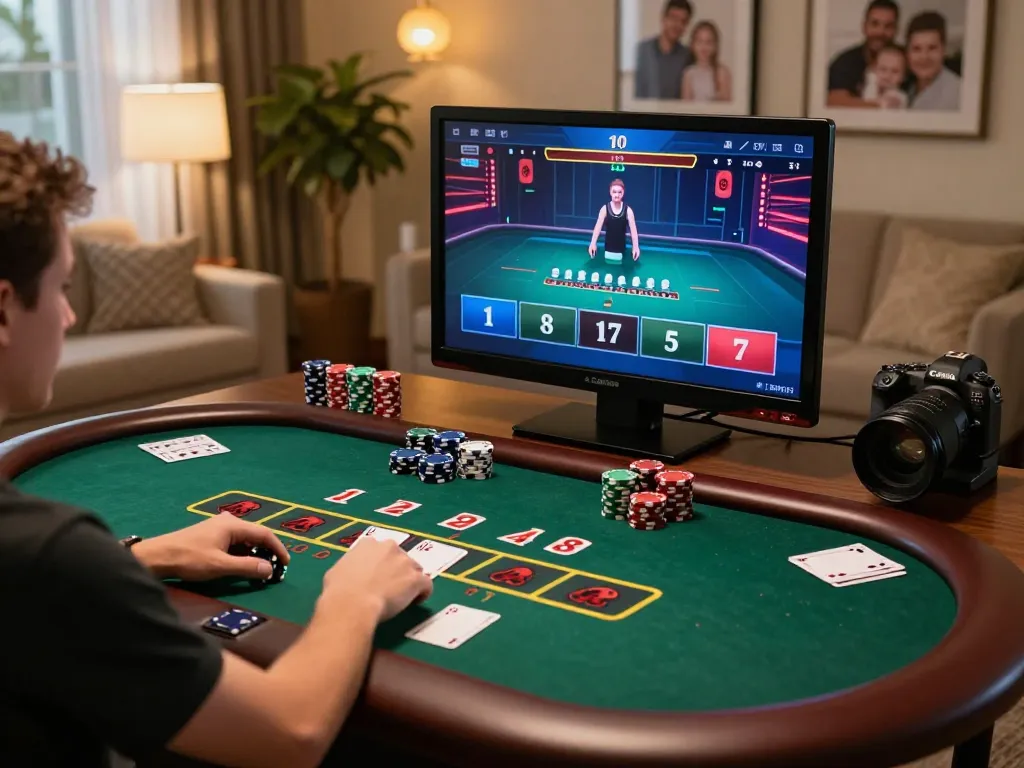 Experience the thrill of gaming at TG88 with live dealer blackjack and a cozy atmosphere.