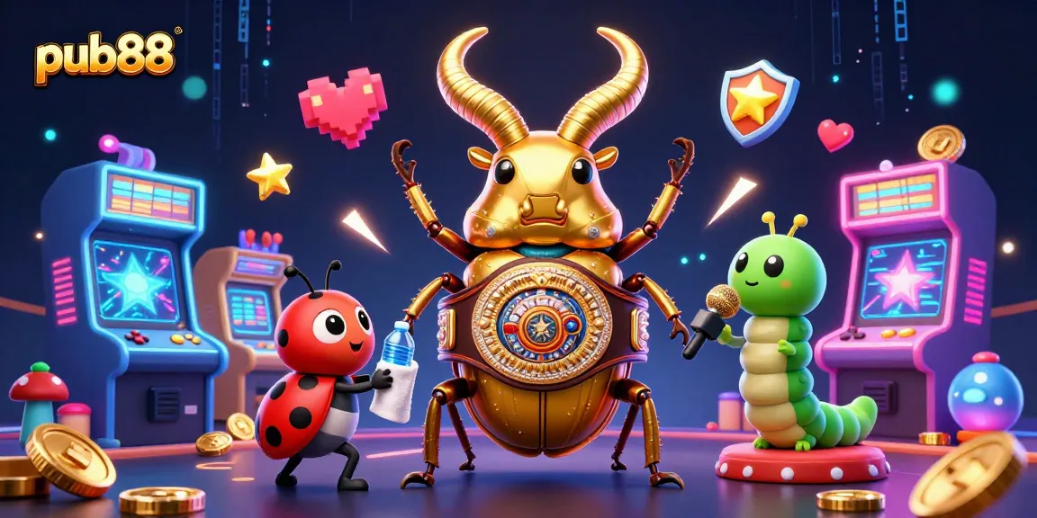 Experience the excitement of pub88 with dynamic gaming elements and lively characters in a vibrant casino scene.