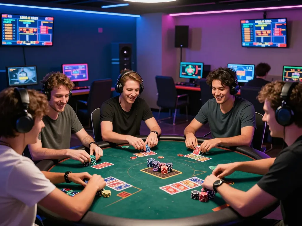 Diverse players enjoying an engaging game at BL555's vibrant online casino.