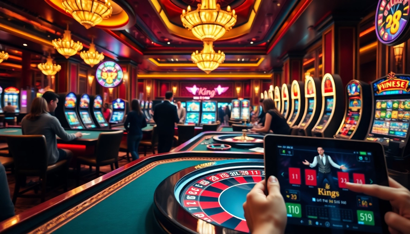 Experience thrilling poker action at king79 with elite players and vibrant slot machines.
