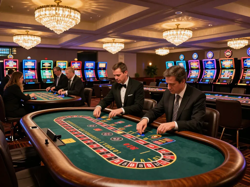 Players engaging with dynamic games at SC88 social casino floor, showcasing excitement and strategic gameplay.