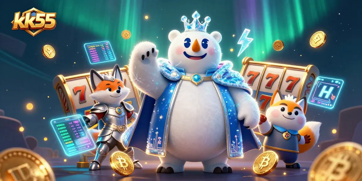 Spin the reels at kk55 and win big with animated characters and vibrant gambling elements.