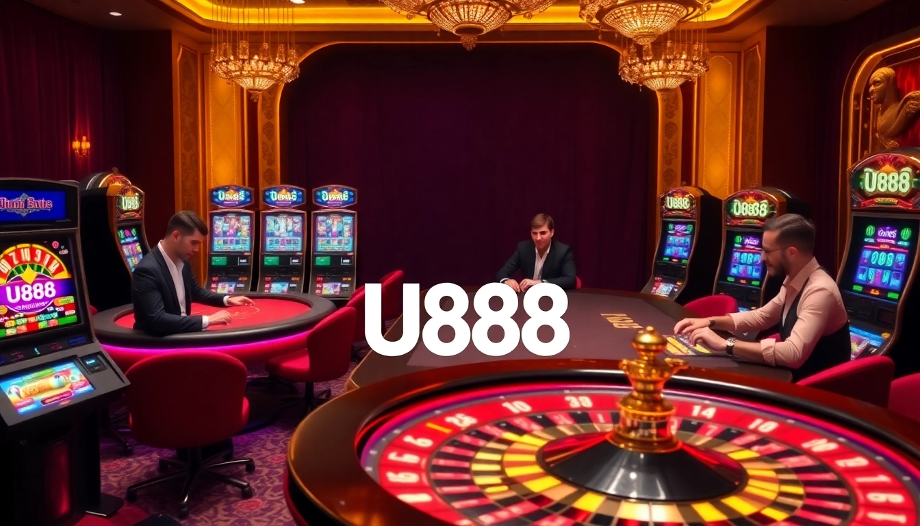 Experience the thrill of U888 with intense poker action and vibrant casino games.