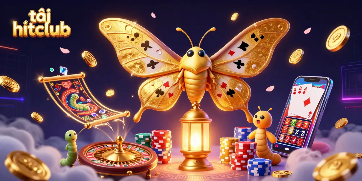 Engage in thrilling gameplay and tải hitclub while marveling at a vibrant casino scene with dynamic elements.