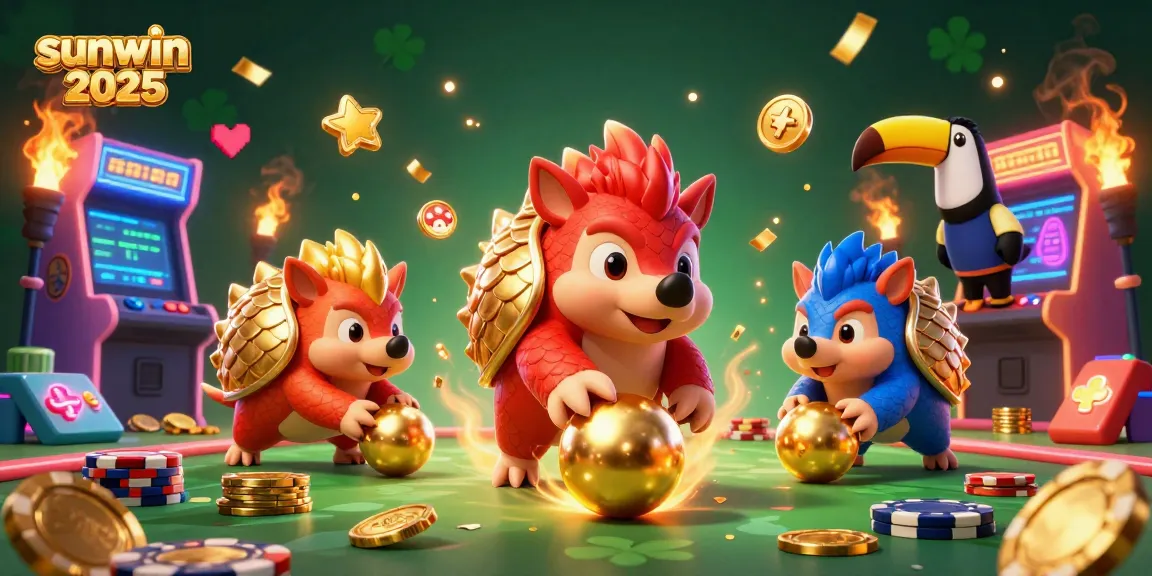 Engage in thrilling gameplay at sunwin 2026 as rival pangolins compete in a vibrant casino world.