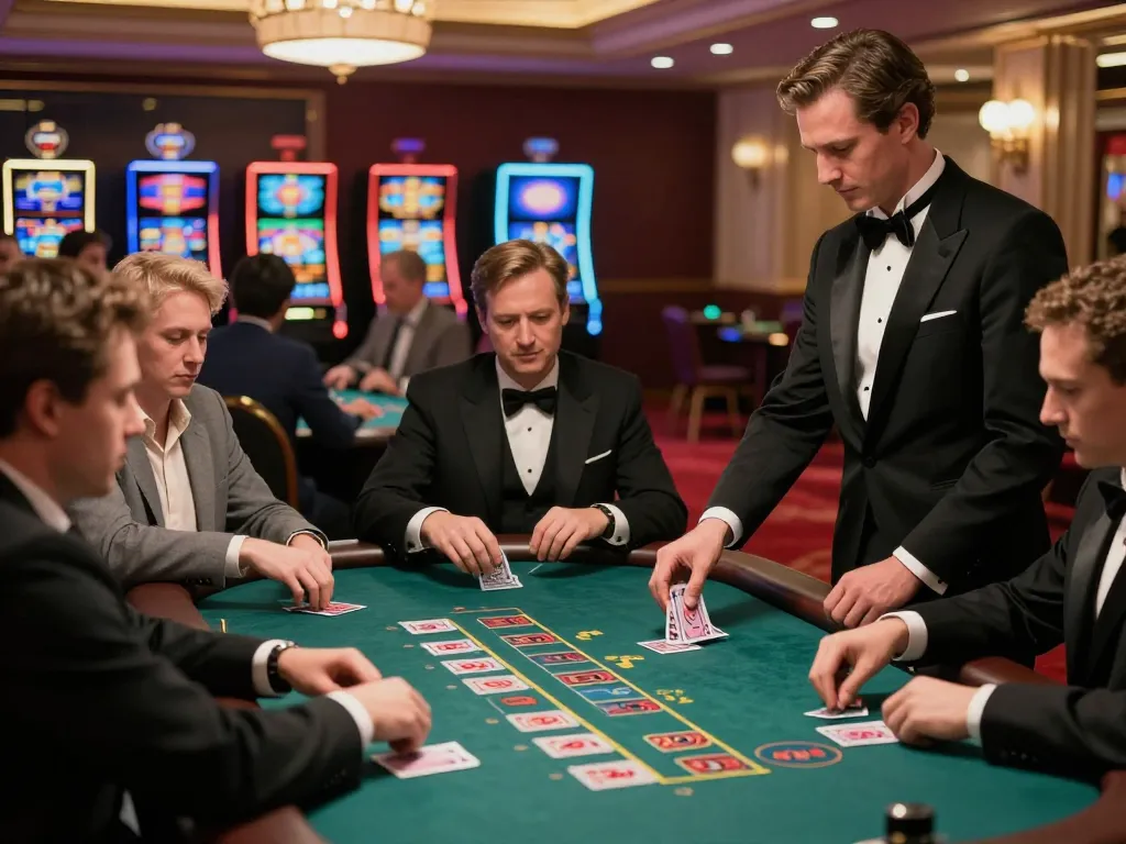 Play blackjack at XI88's luxurious live casino featuring intense gameplay and a professional dealer.