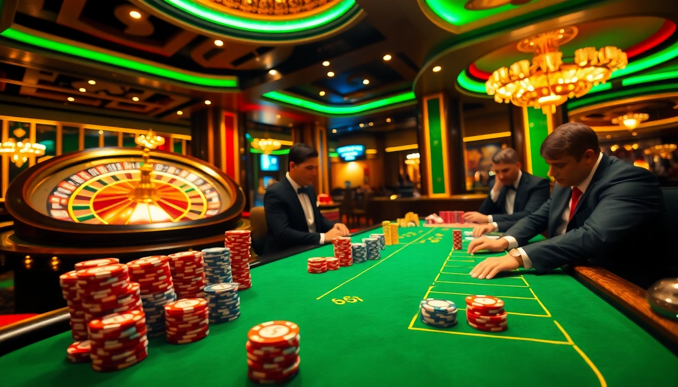 Players enjoying a high-stakes game at the luxurious 68VIP casino table.