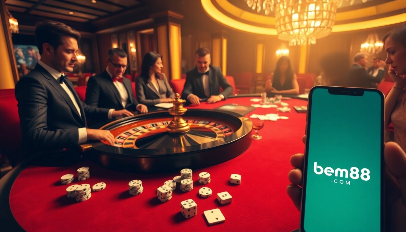 Experience the excitement of bem88 com with glamorous casino gameplay, roulette, and betting action.