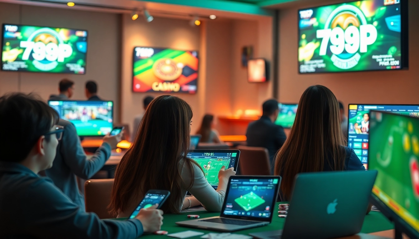 Interactive gaming experience on 789p trang chủ featuring casino games and sports betting.