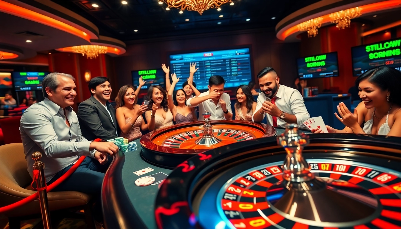 Experience excitement at the casino with https://8day.reisen/ as players engage in a thrilling roulette game.