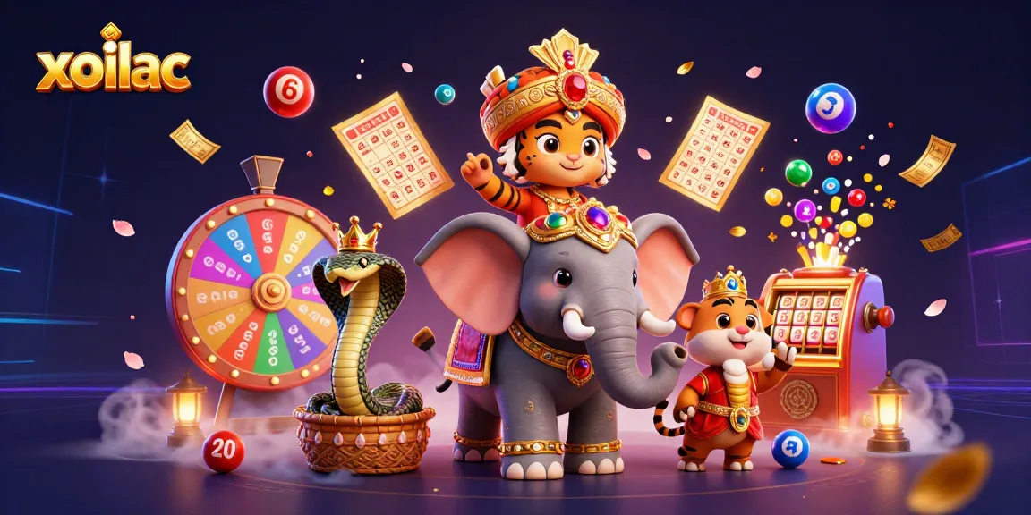 Win big with xoilac in this vibrant 3D casino scene filled with dynamic elements.