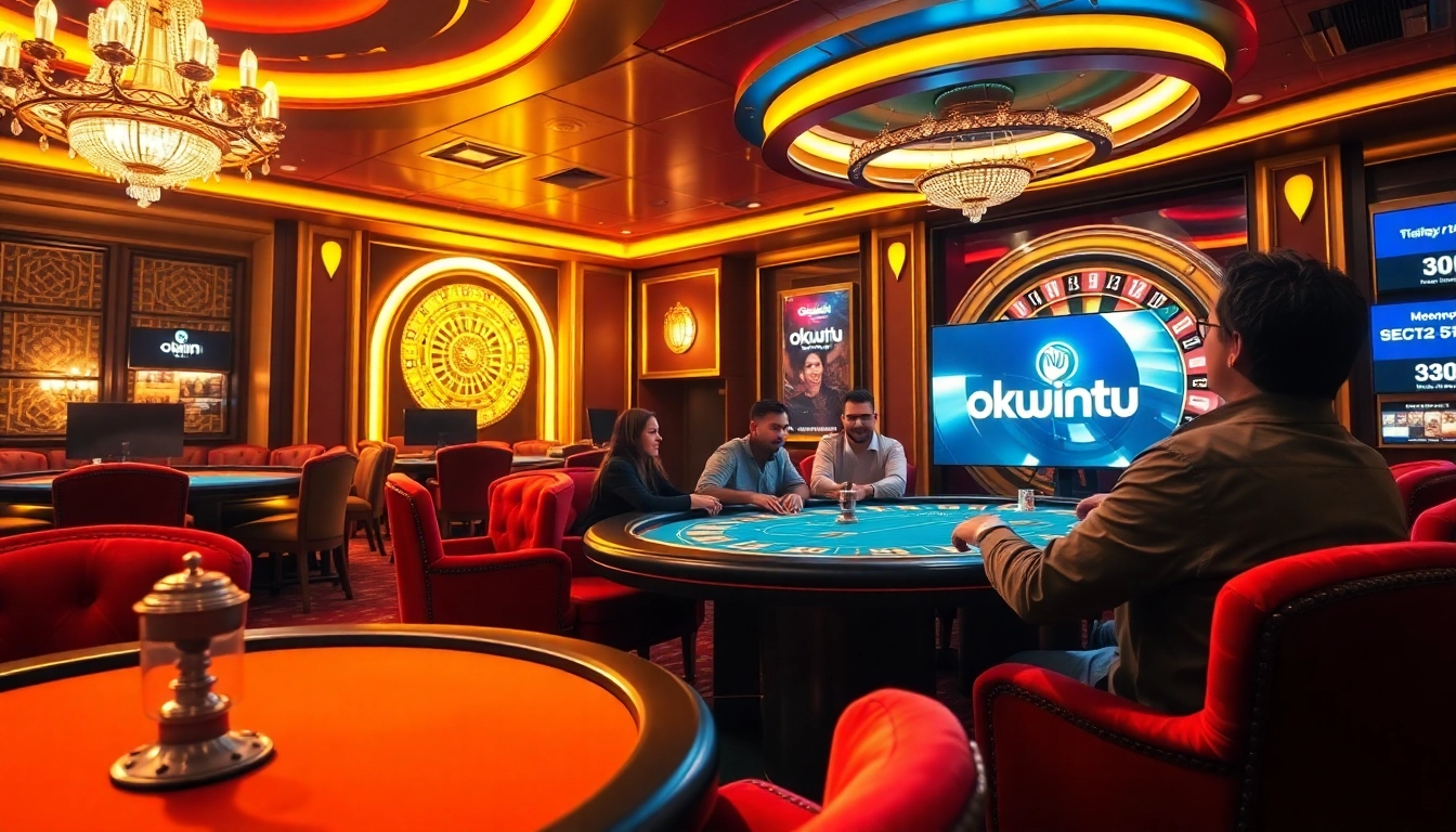 Experience thrilling gameplay at okwintv with vibrant casino tables and high-stakes excitement.
