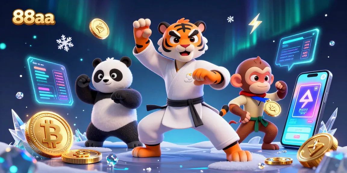 Experience the excitement of 88aa's casino adventures with kung fu characters and digital treasures.