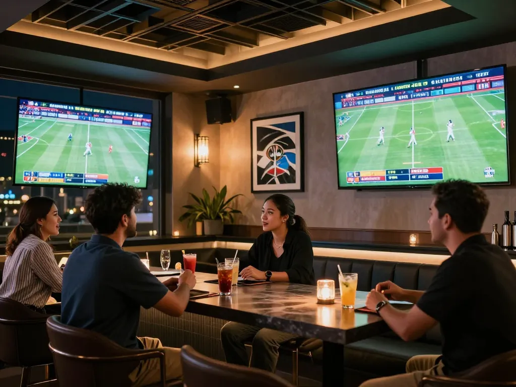 Place your bets at https://rr88.navy/ while enjoying an exciting sports betting night with friends.