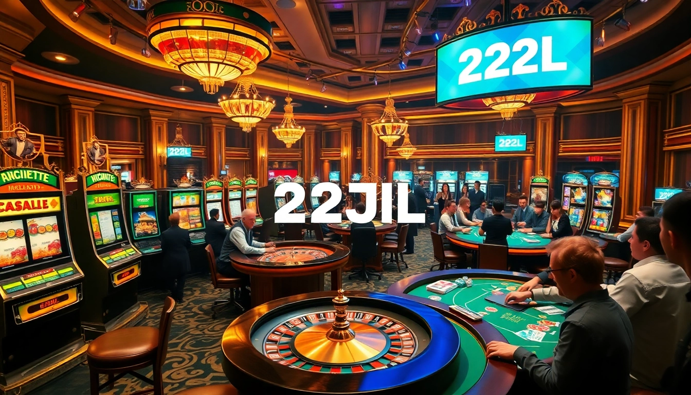 Experience thrilling games at 22JL casino with vibrant tables and high-stakes action.