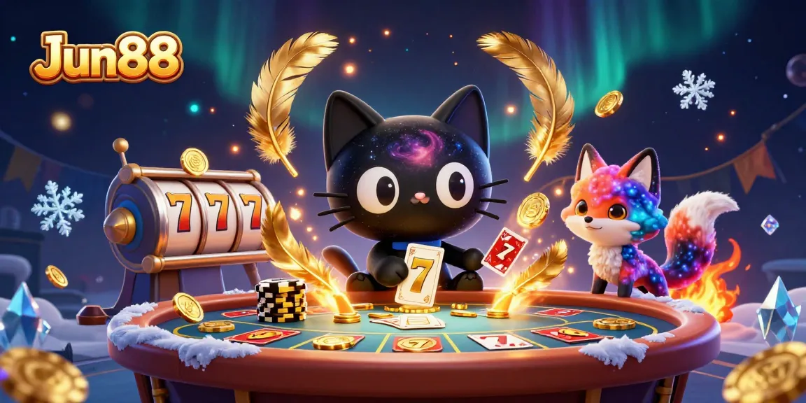 Engage in thrilling slot gaming at Jun88 with captivating characters and vibrant casino atmosphere.