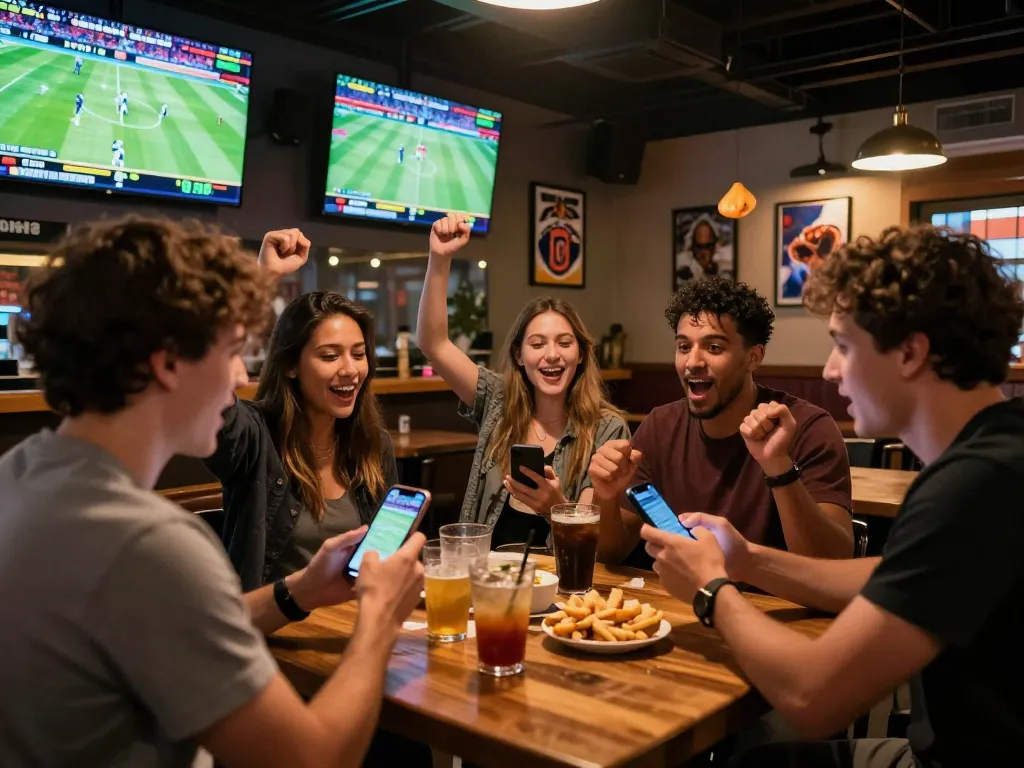 Watch sports live and place bets at Five88's engaging sports betting bar.